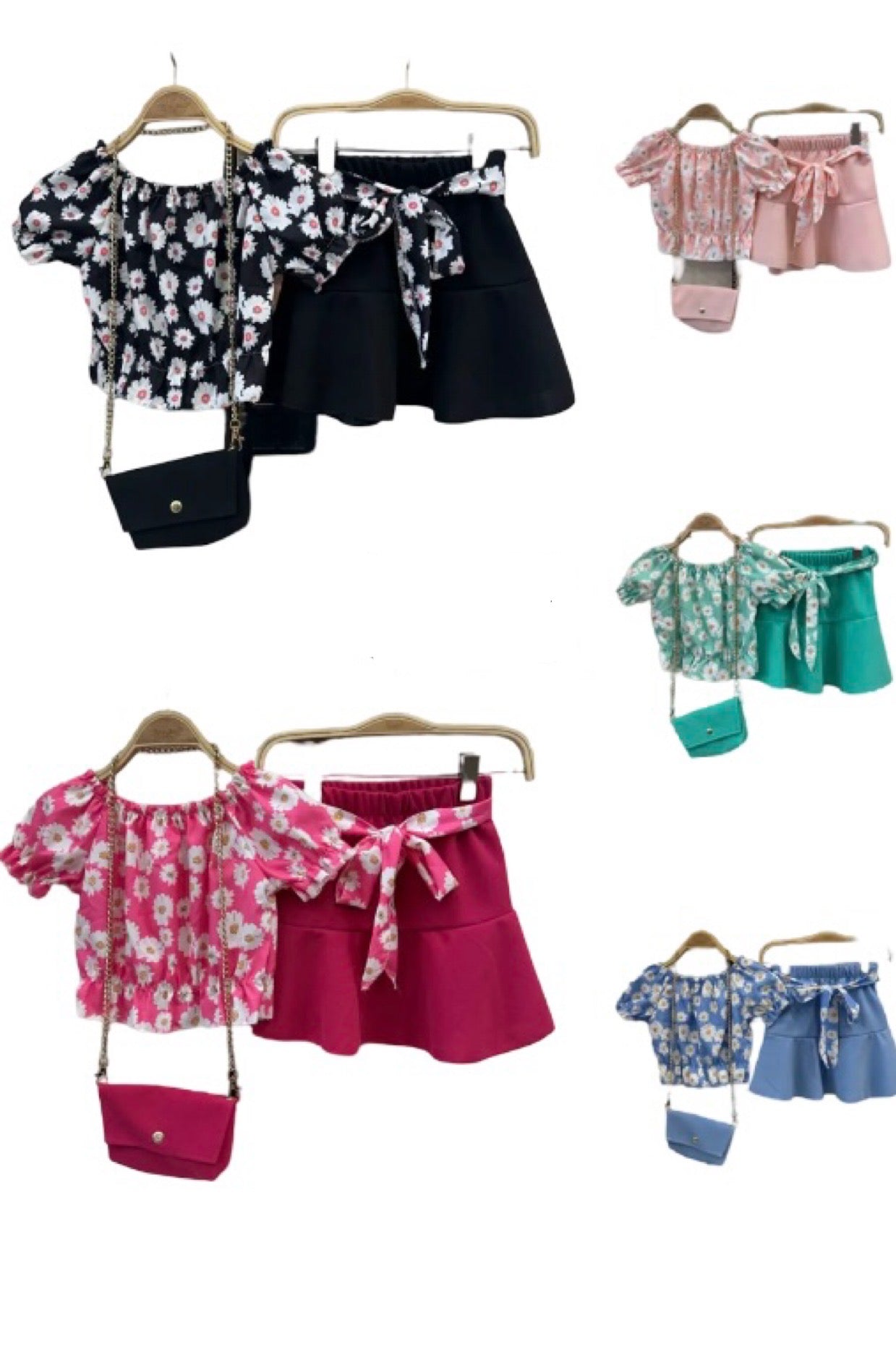 TLC Girls skirt and top coord set with handbag