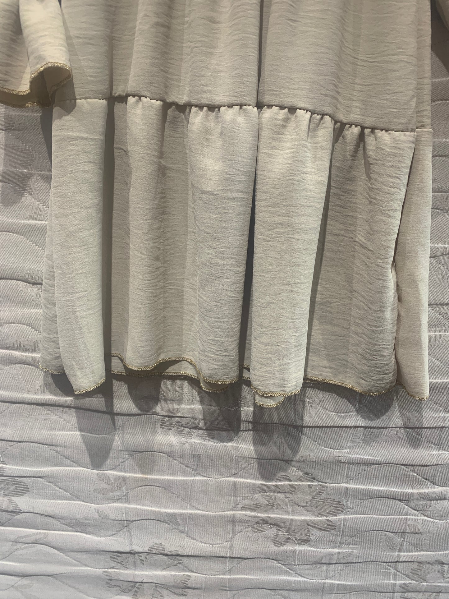 TLC Girls long sleeve dress with gold detail Modest