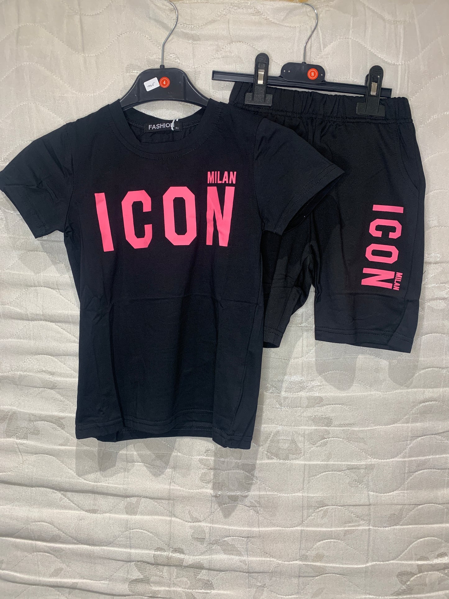 TrendLockerz Unisex Boys Girls Tshirt & Shorts Sets Icn 2