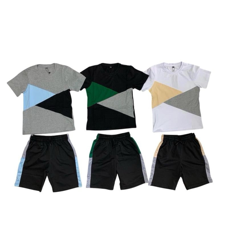 TLC Boys Tshirt and Shorts Summer Set with Pockets - Kids Fashion