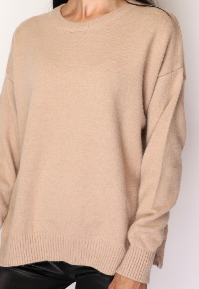 TLC Womens Sweater Round Neck Winter Jumper Warm