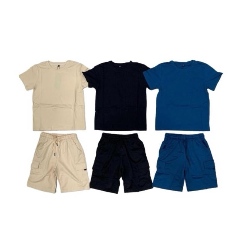 TLC 2706 Boys Tshirt and Shorts Summer Set - Kids Fashion outfits