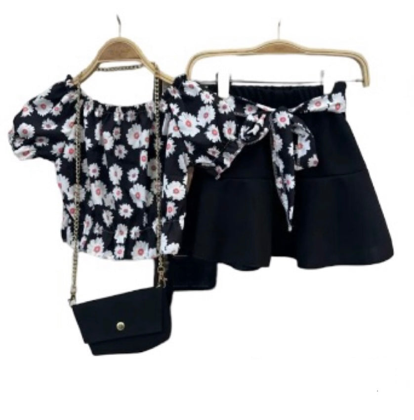 TLC Girls skirt and top coord set with handbag