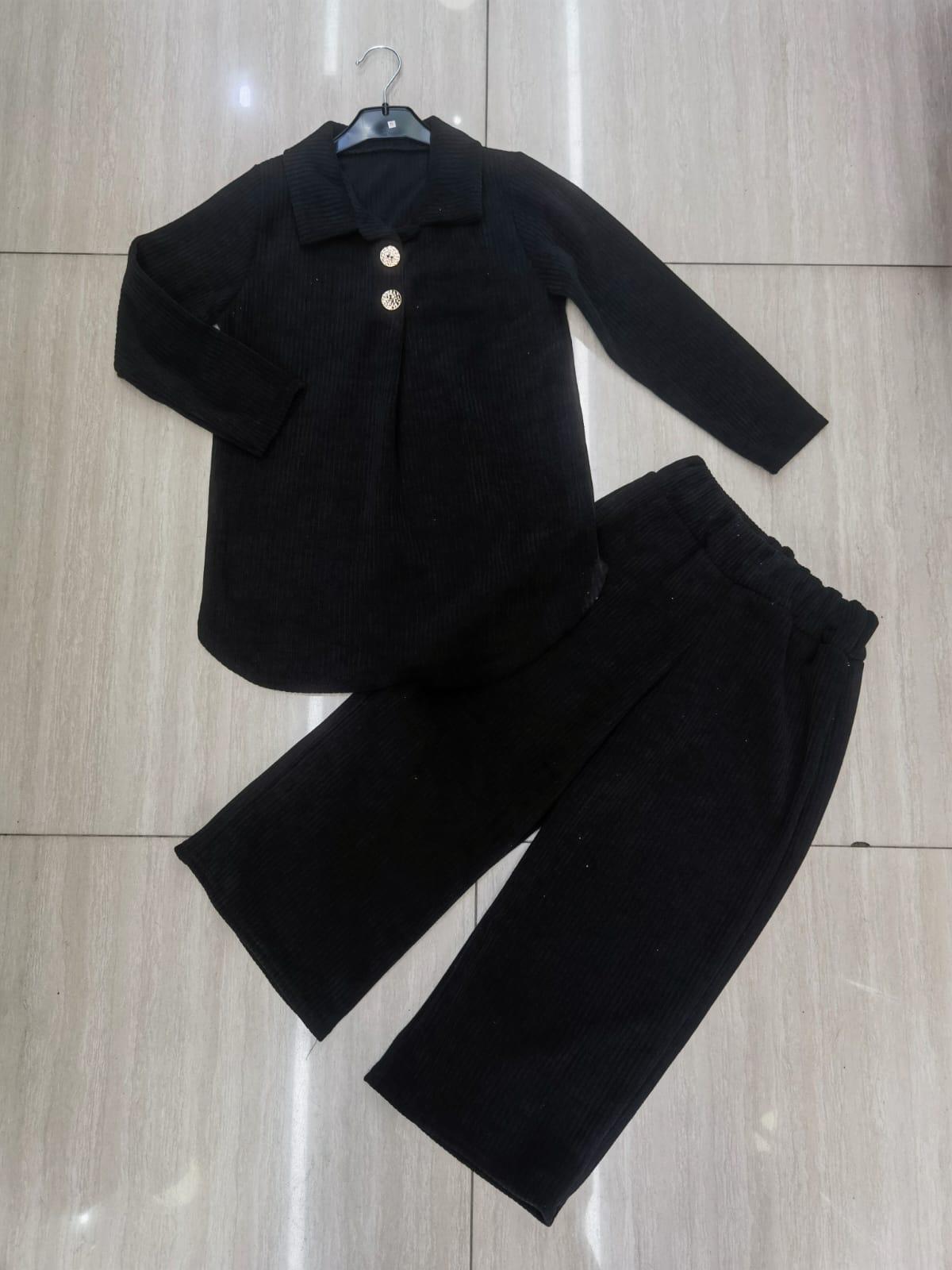 Girls ribbed velour coord set winter