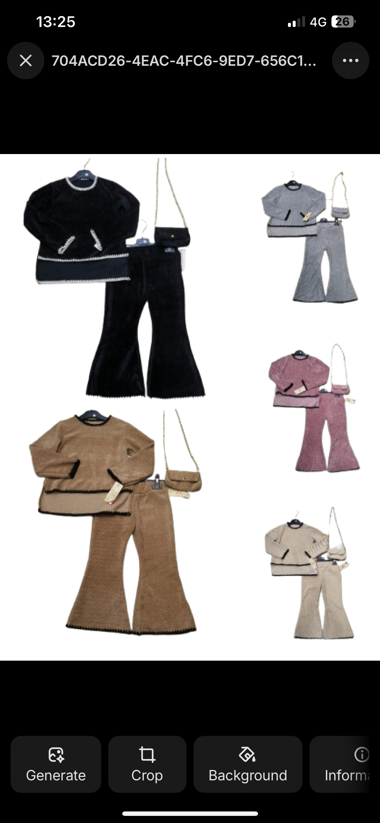 Girls velour coord sets warm winter with handbag