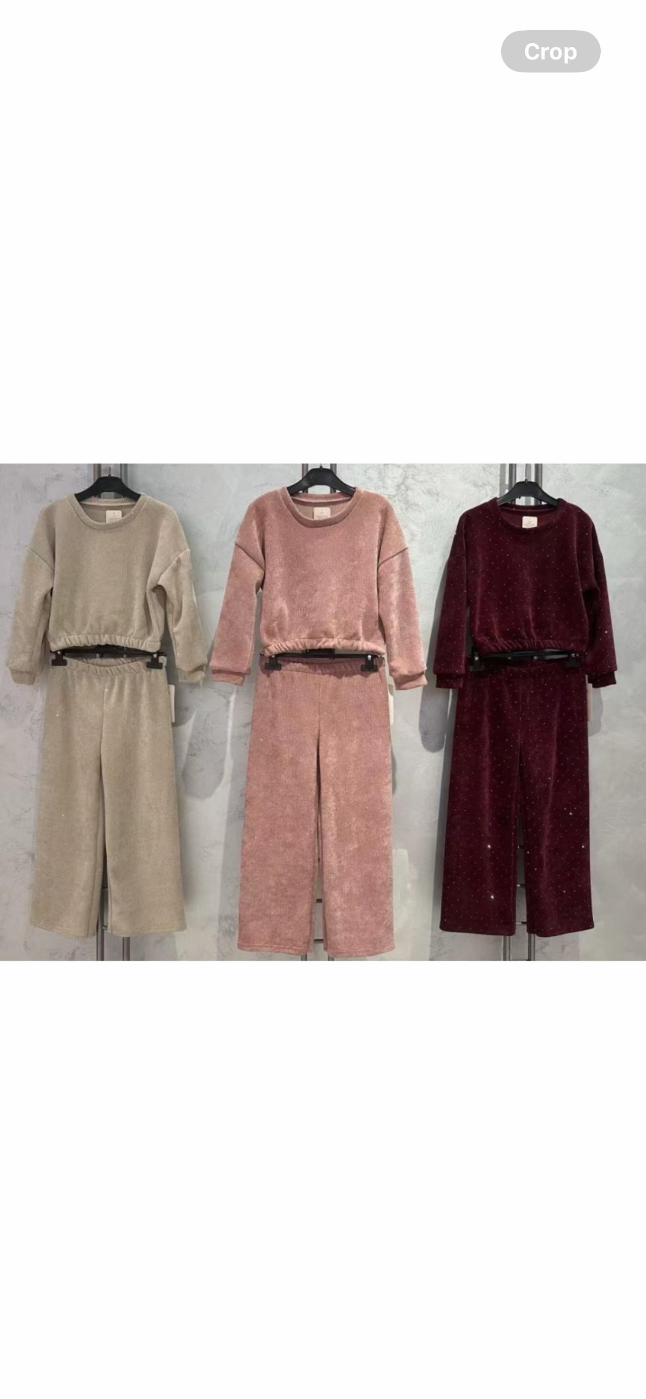 Girls Shiny Diamante Coord Sets