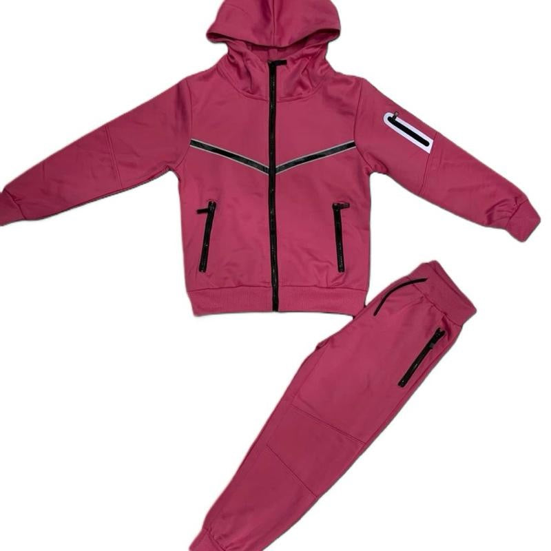 TLC Unisex Girls & Boys Tracksuit with Hood and Zipped Pockets for Warm Winter