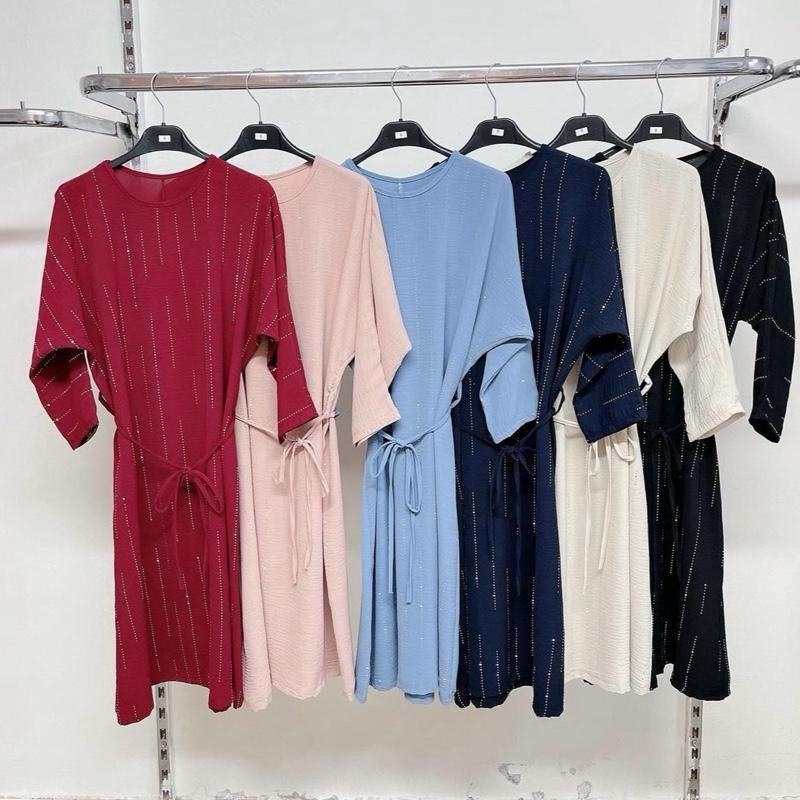 Girls Modest Abaya Fashion Shiny Design