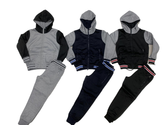 TLC Boys Hooded Tracksuit Set Coloured