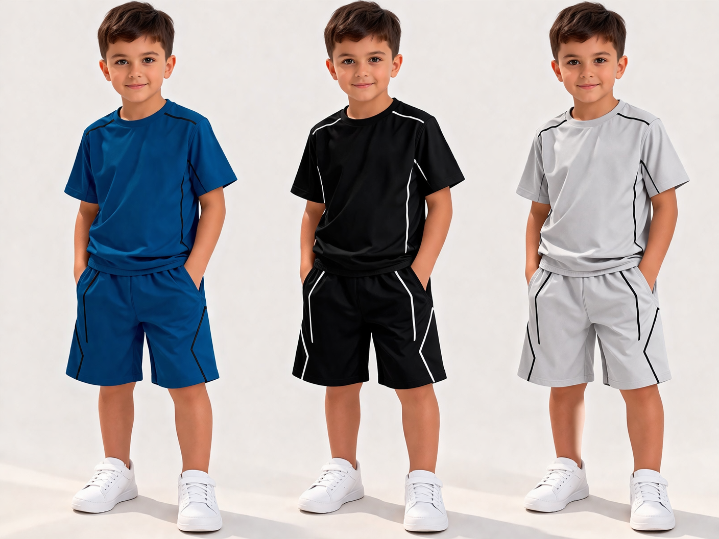 TLC 2699/2733 Boys Tshirt and Shorts Summer Set  - Kids Fashion outfits