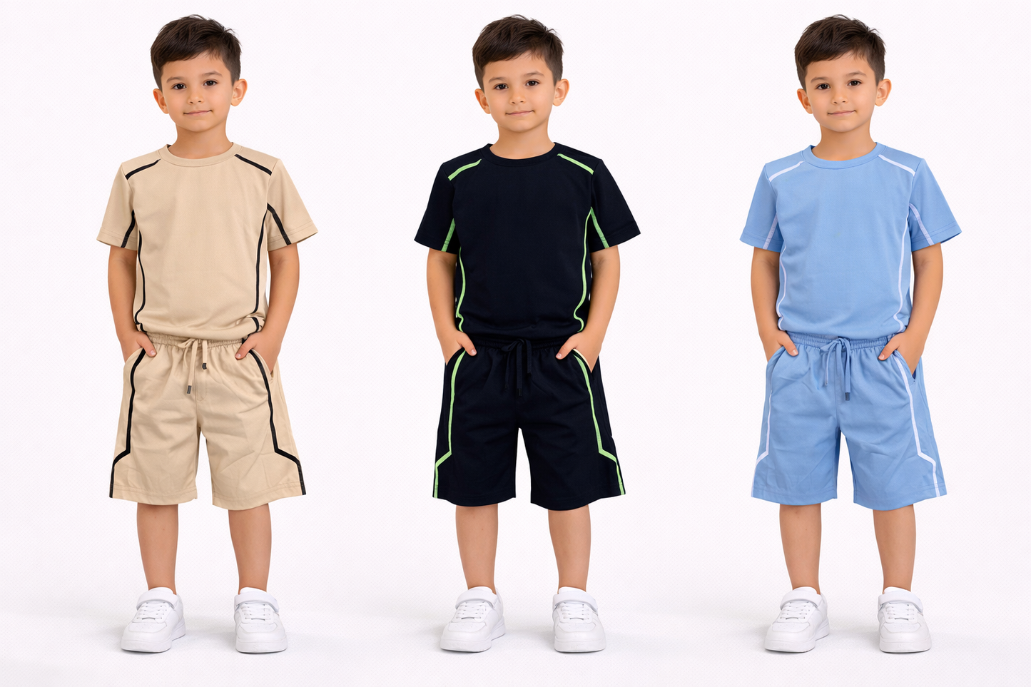 TLC 2700/2735 Boys Tshirt and Shorts Summer Set - Kids Fashion outfits
