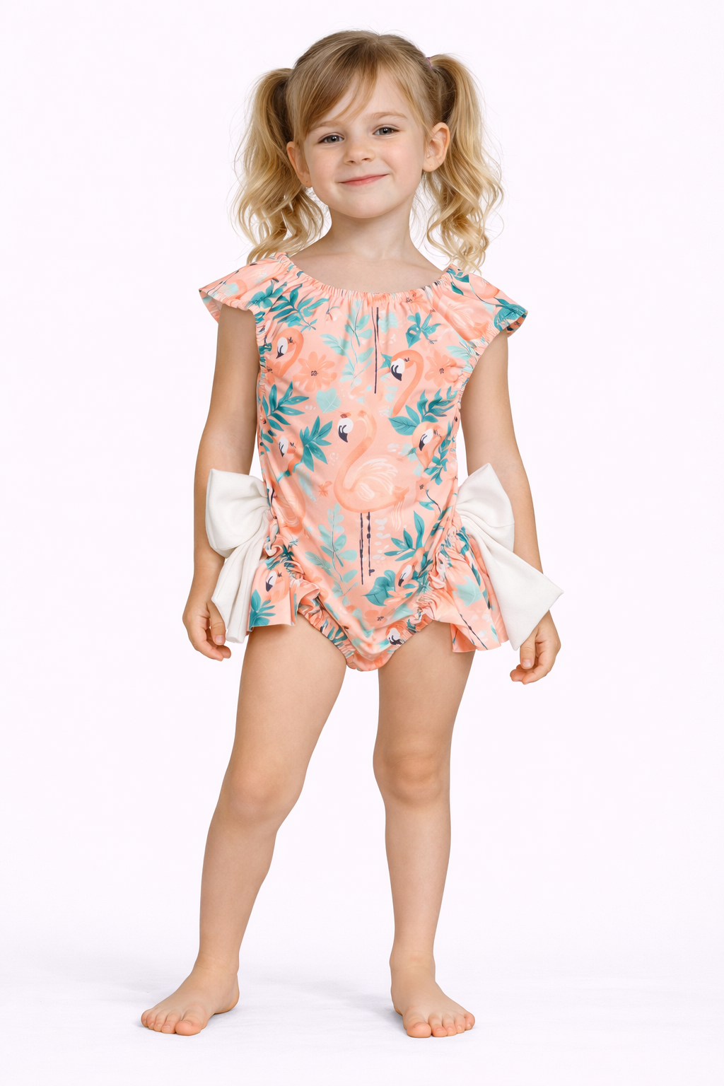 Girls Bow Swimming Costumes