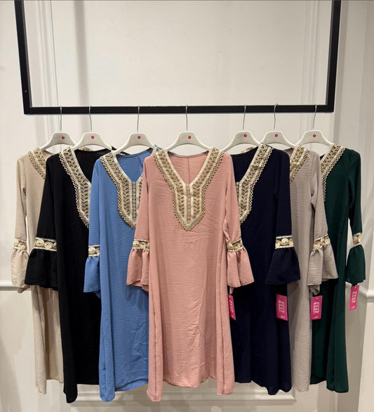 Girls Kaftan Ramadan / Eid Abaya Dress