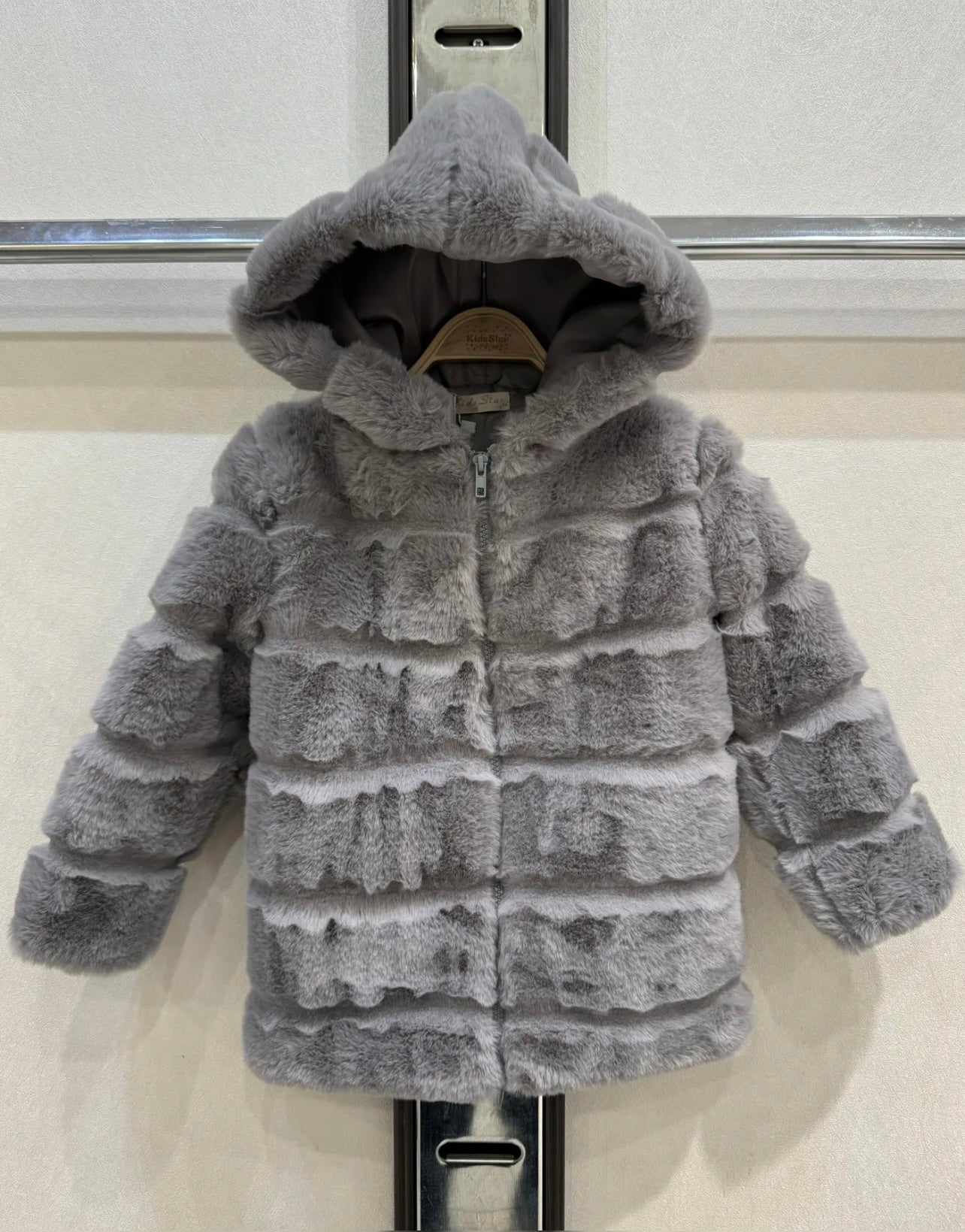 TLC Girls fur jacket coats with hood