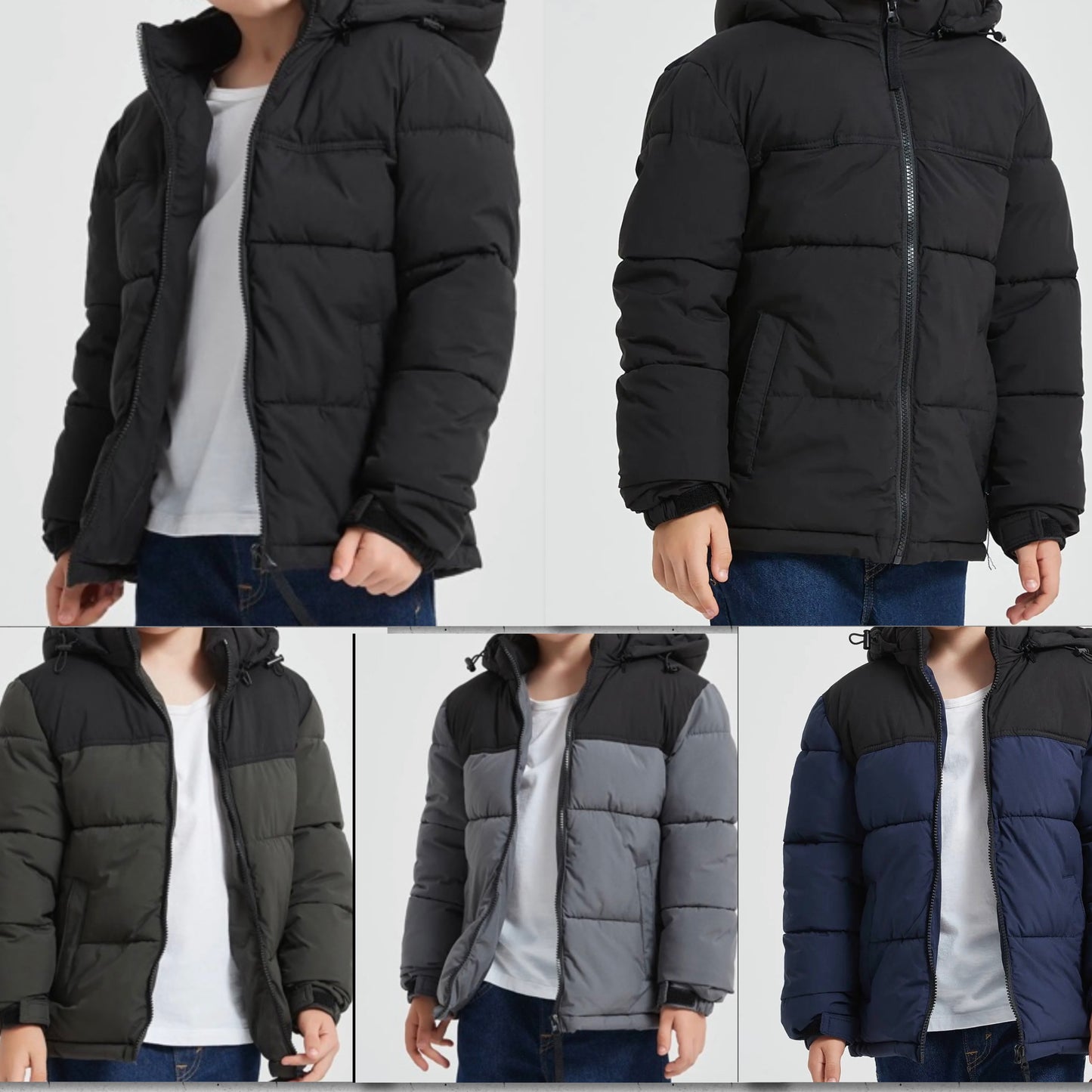 TrendLockerz Boys Jackets Coats with Hood - School Jackets