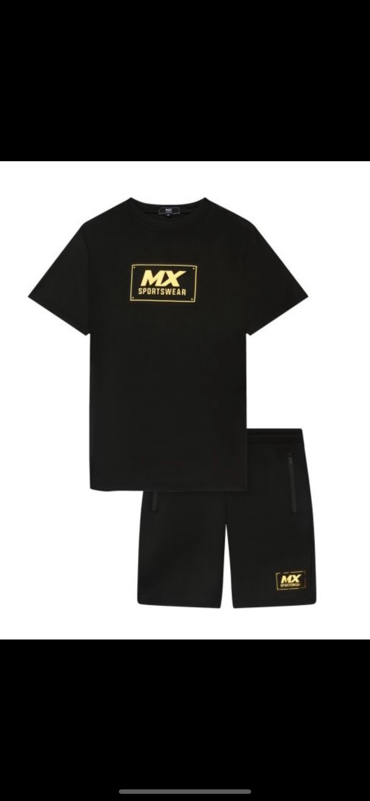 TLC Mens MX Shorts Sets Tshirt & Short Colours Menswear