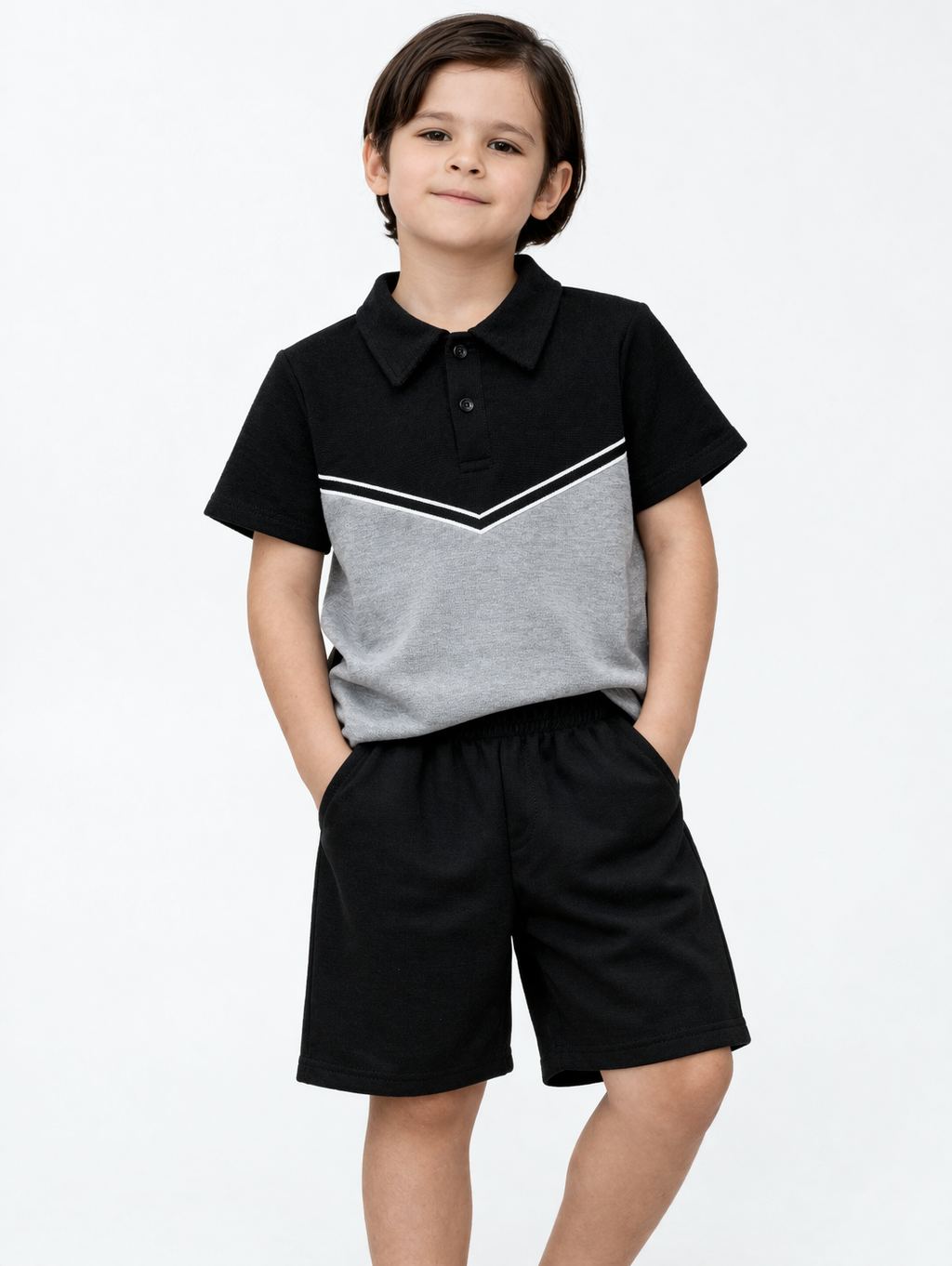 TLC Boys Polo Tshirt & Shorts Sets