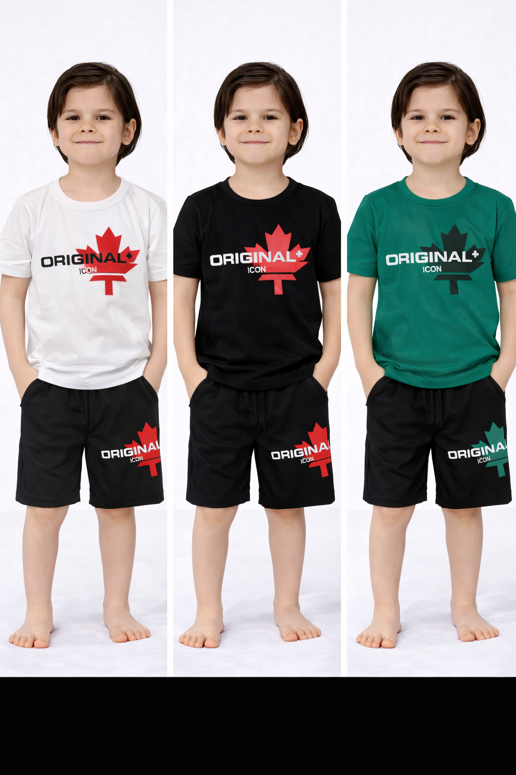 TrendLockerz Kids Tshirt & Shorts Sets Icn