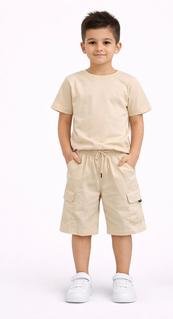 TLC 2706 Boys Tshirt and Shorts Summer Set - Kids Fashion outfits