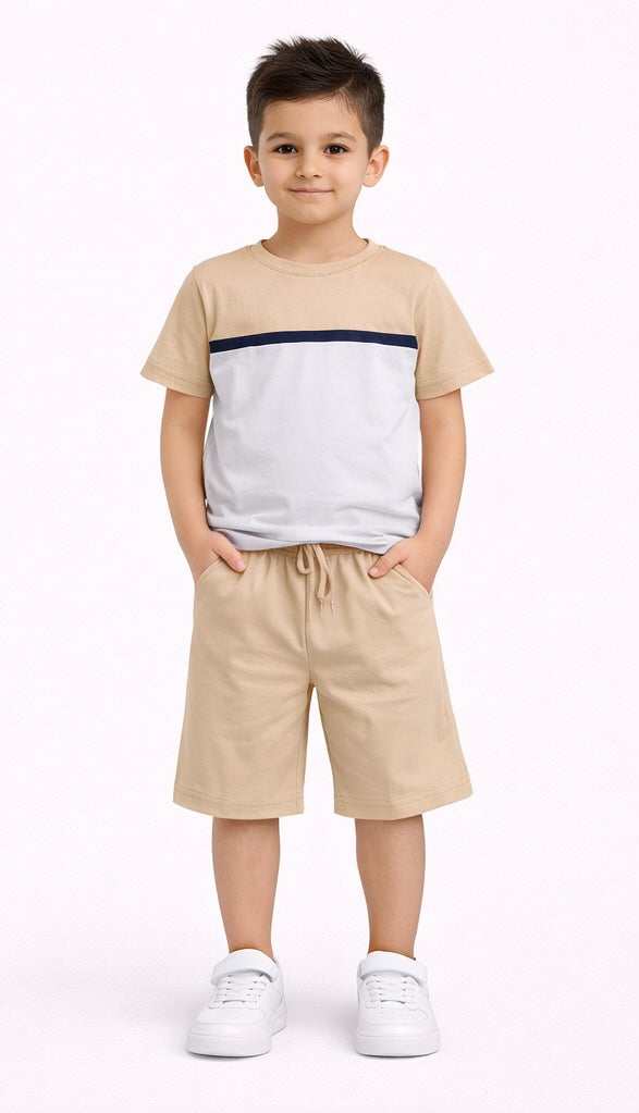 TLC Boys Tshirt and Shorts Summer Set  - Kids Fashion outfits