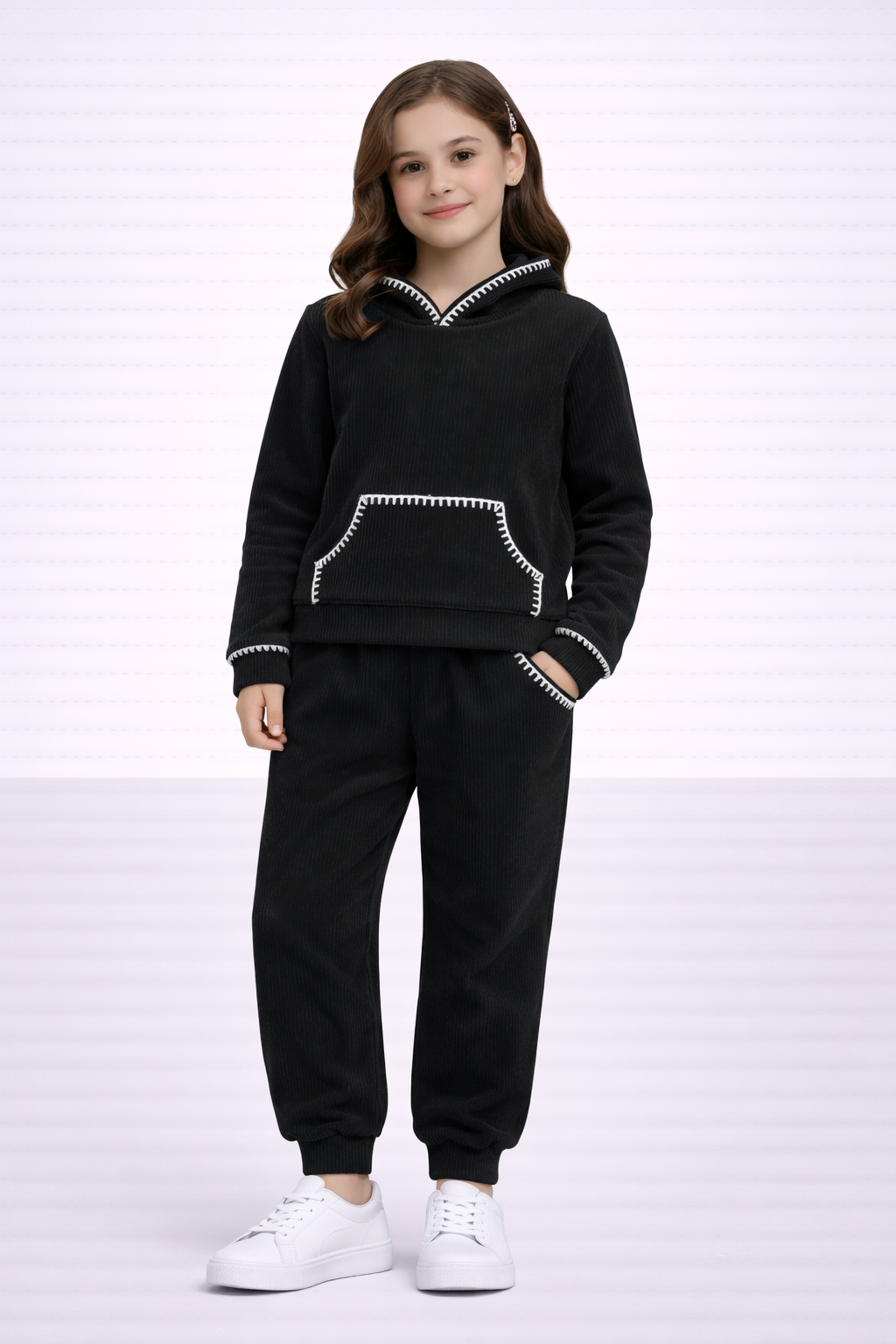 TLC Girls Hooded Tracksuit Co-ord sets
