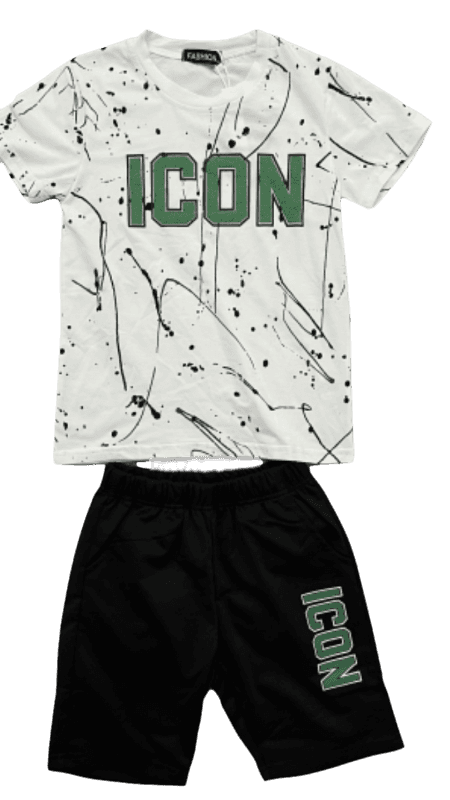 TrendLockerz Boys Tshirt & Shorts Sets Icn