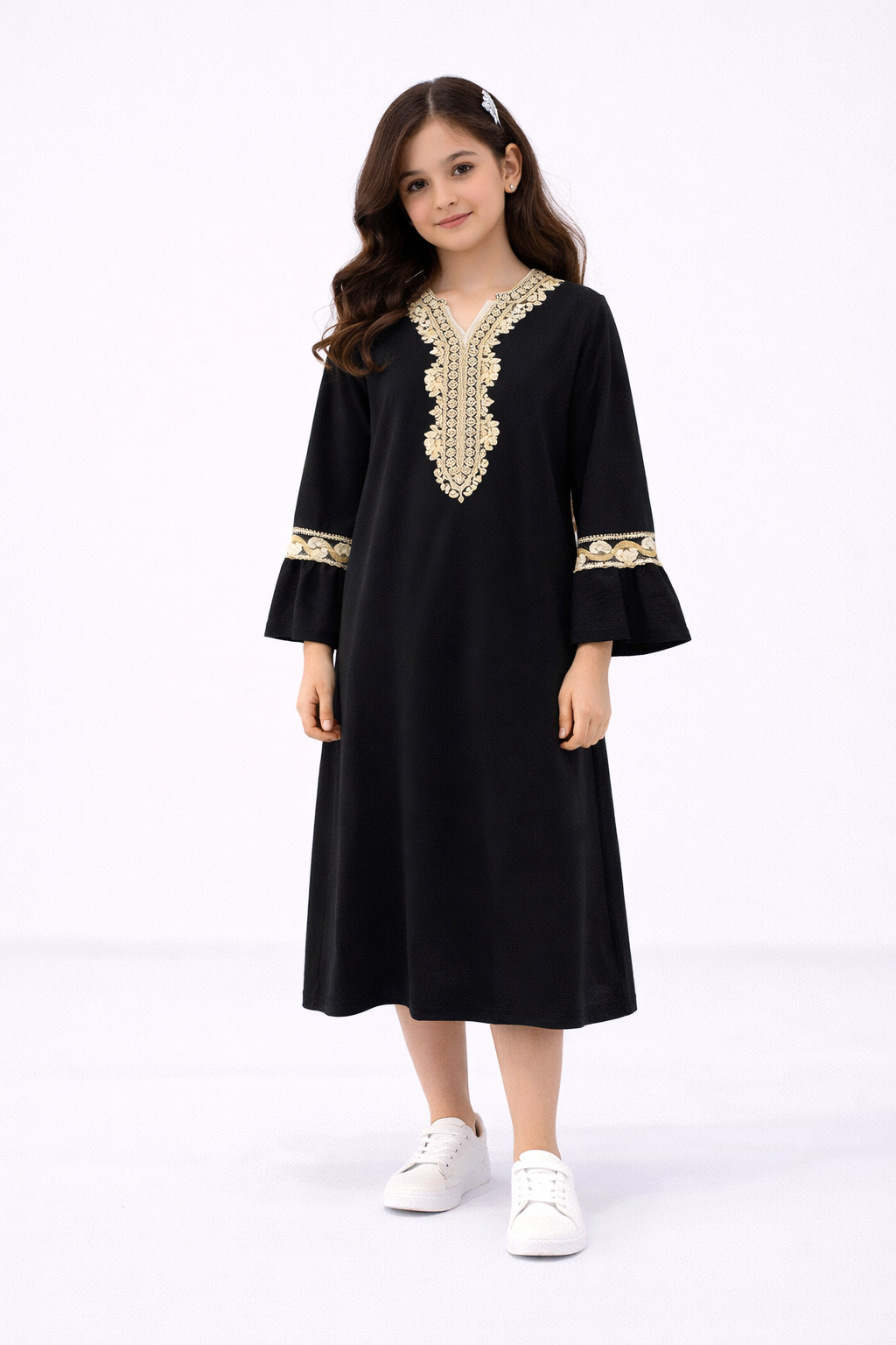 Girls Kaftan Ramadan / Eid Abaya Dress