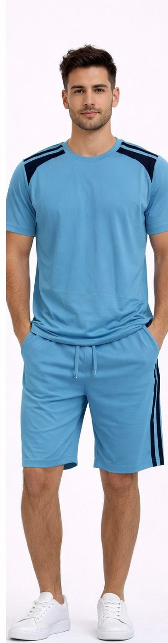 Mens 2697 Summer Short & Tshirt Sets - Menswear