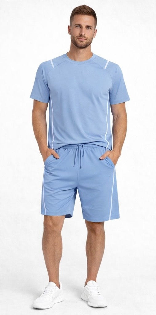 Mens 2683 Summer Short & Tshirt Sets - Menswear