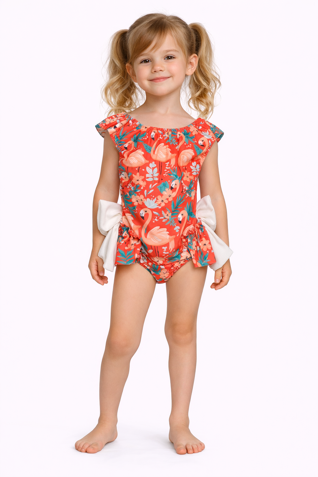 Girls Bow Swimming Costumes