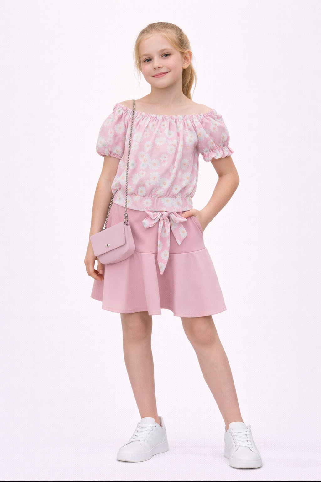 TLC Girls skirt and top coord set with handbag