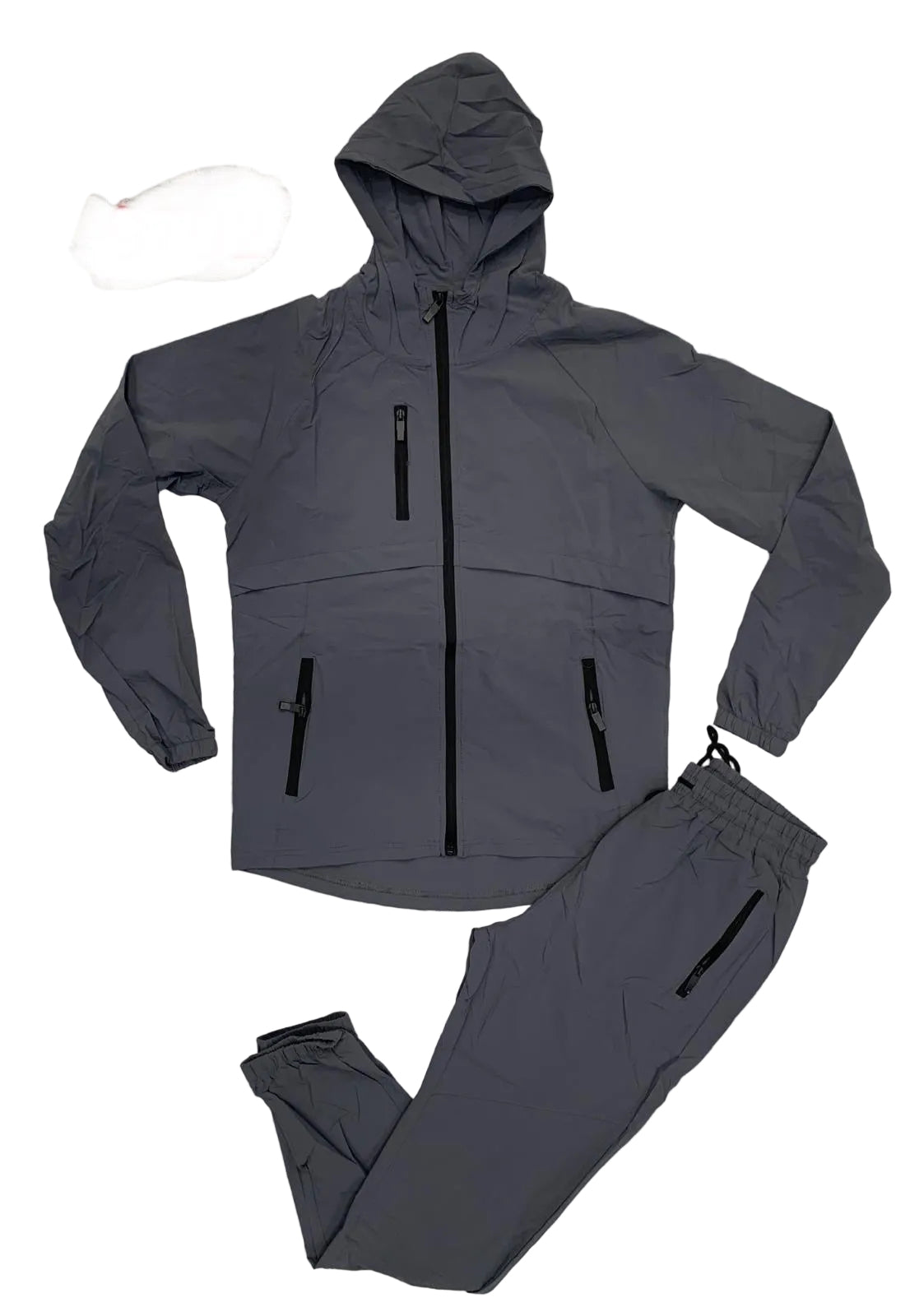 Boys DRI Chest Pocket Tracksuit Set with Zipped Pockets & Hoody
