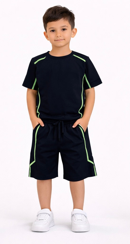 TLC 2700/2735 Boys Tshirt and Shorts Summer Set - Kids Fashion outfits