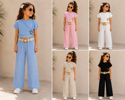 Girls short sleeve summer co-ord set