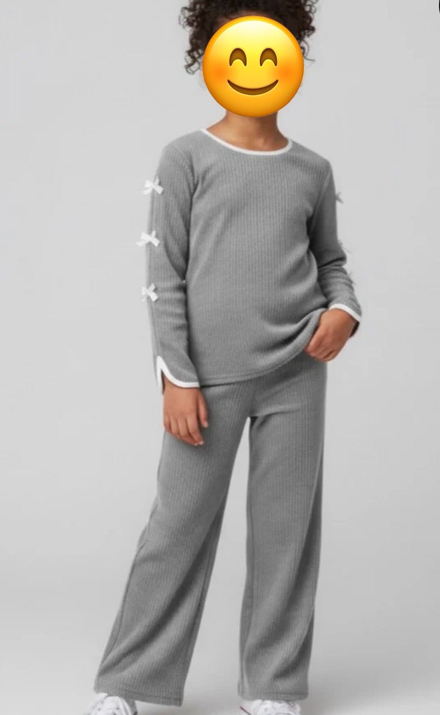 Modest Girls Bow Tie Coord Sets Outfit