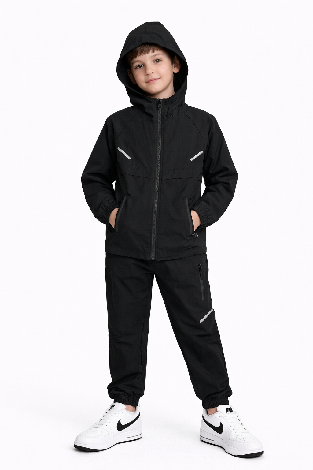 Boys DRI Tracksuit Set with Pockets & Hoody
