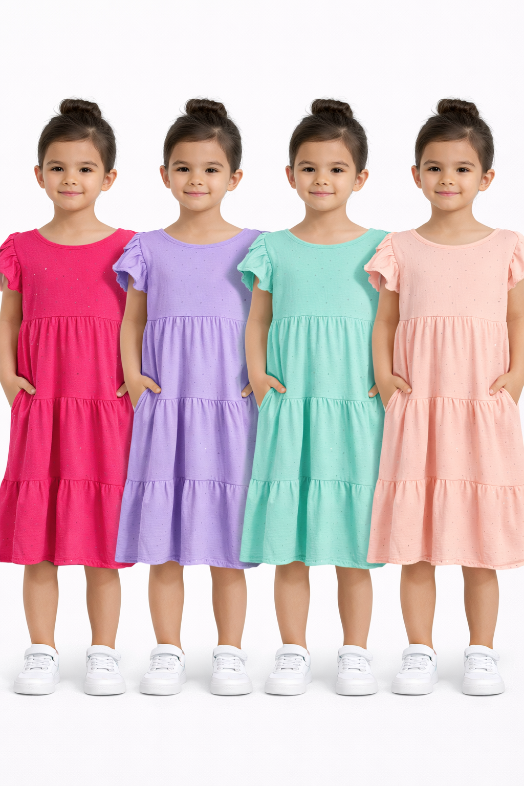 Girls Summer Sparkly Dresses