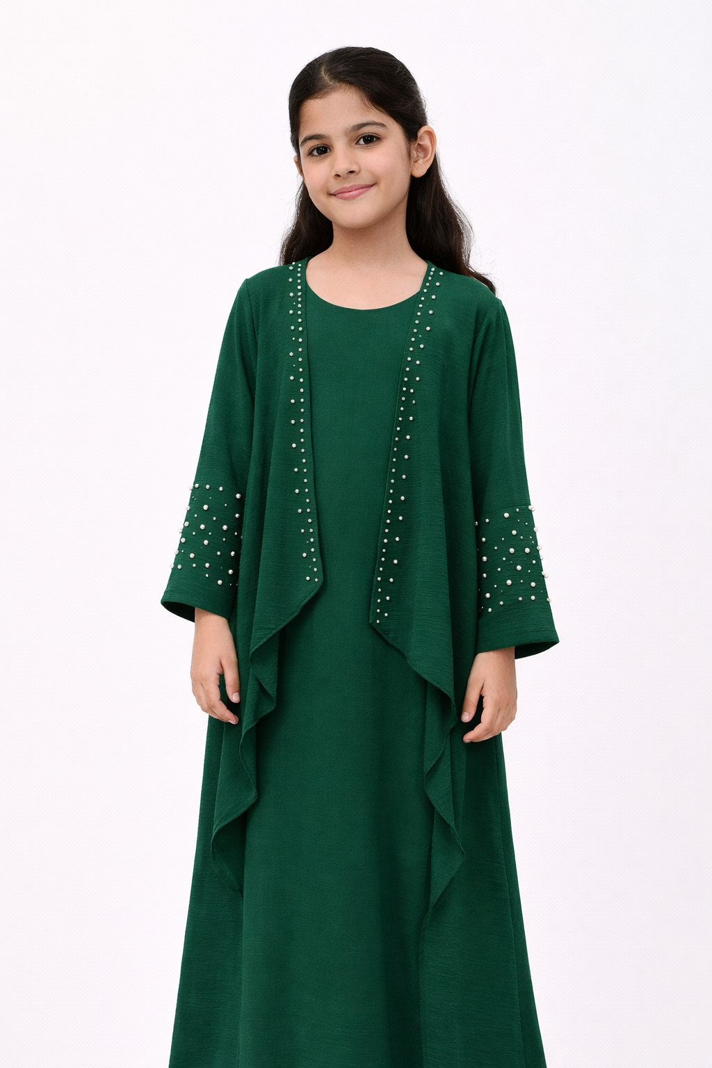Girls 2 piece slip dress & jacket Ramadan / Eid Abaya Outfit Dress