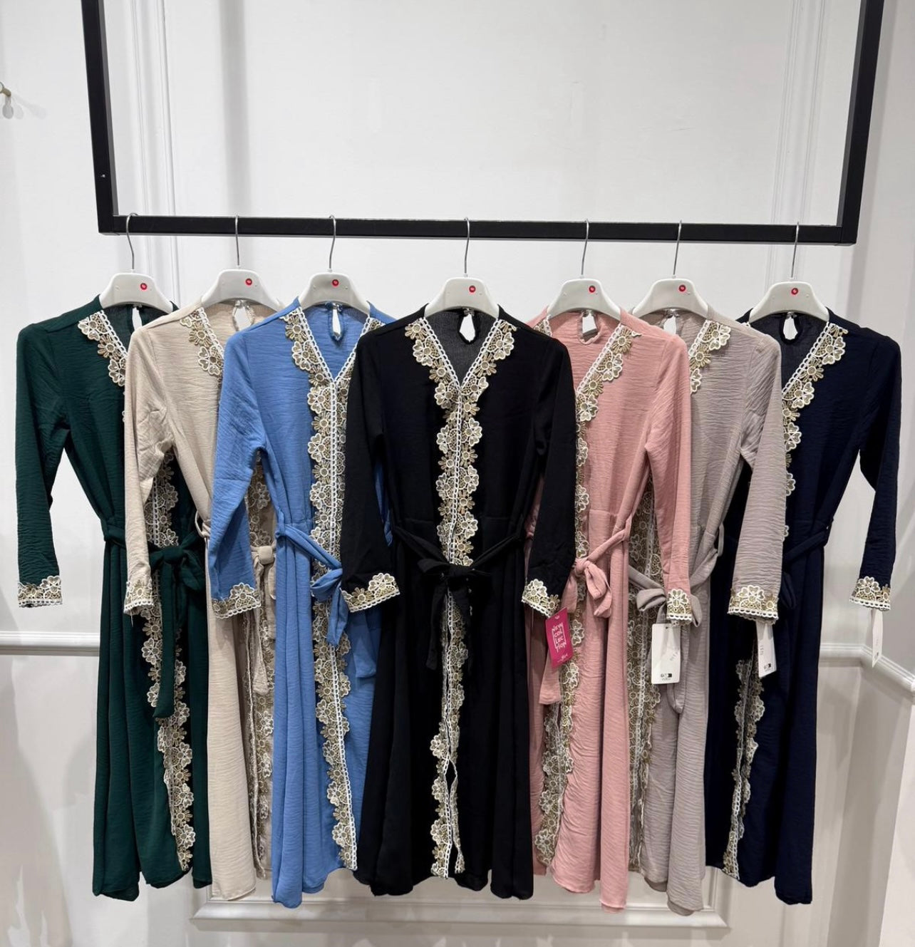 Girls Ramadan / Eid Abaya Dress with Tie Back