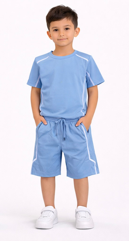 TLC 2700/2735 Boys Tshirt and Shorts Summer Set - Kids Fashion outfits