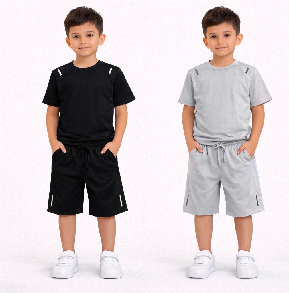 TLC 2698 Boys Tshirt and Shorts Summer Set  - Kids Fashion outfits