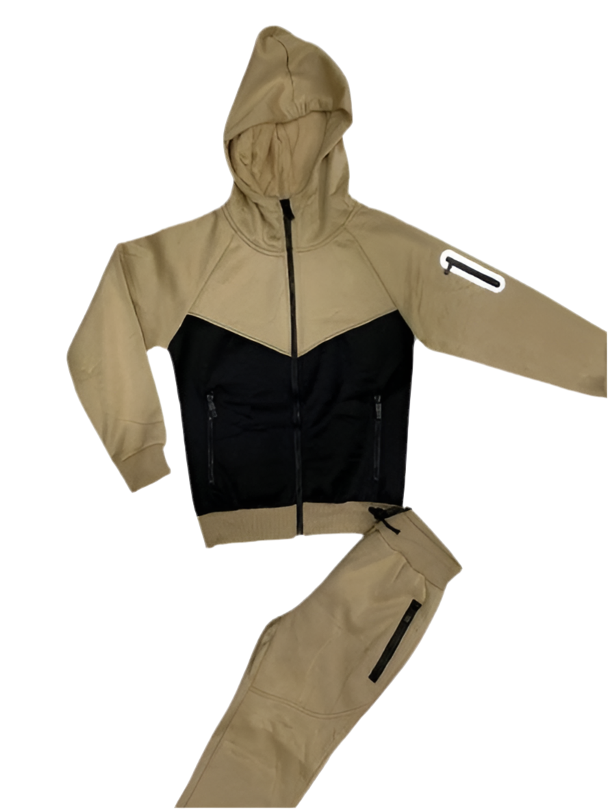 TLC Boys & Mens Hooded Tracksuit with  Zipped Pockets Colours Warm Winter Outfit Jogger Hoodie Set Fleece Lined Zip