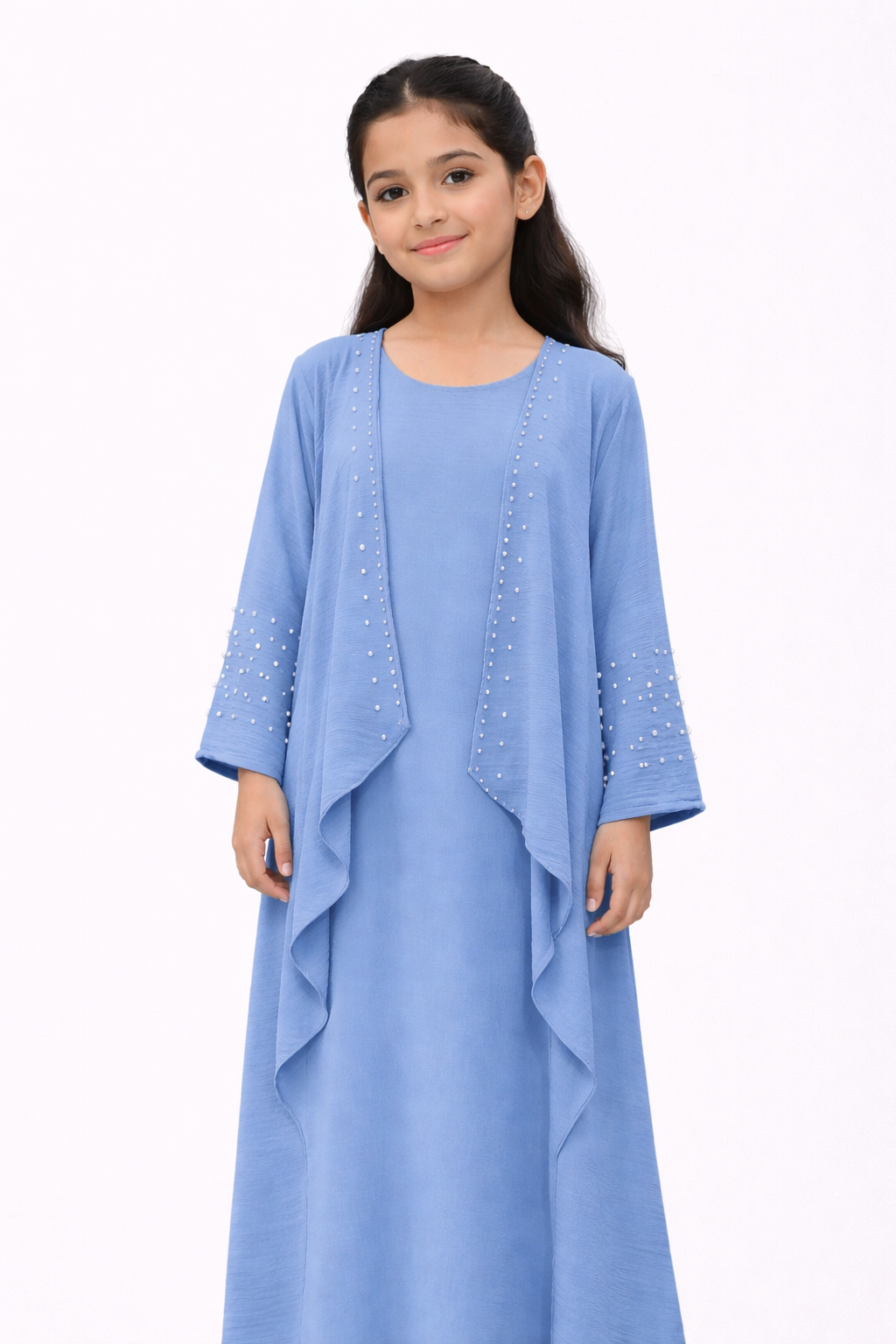 Girls 2 piece slip dress & jacket Ramadan / Eid Abaya Outfit Dress