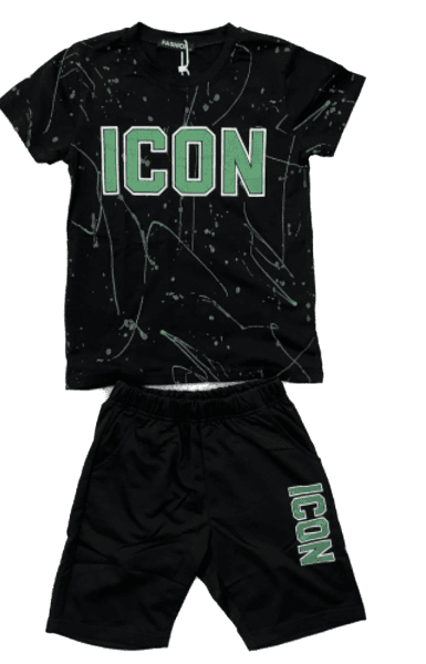 TrendLockerz Boys Tshirt & Shorts Sets Icn