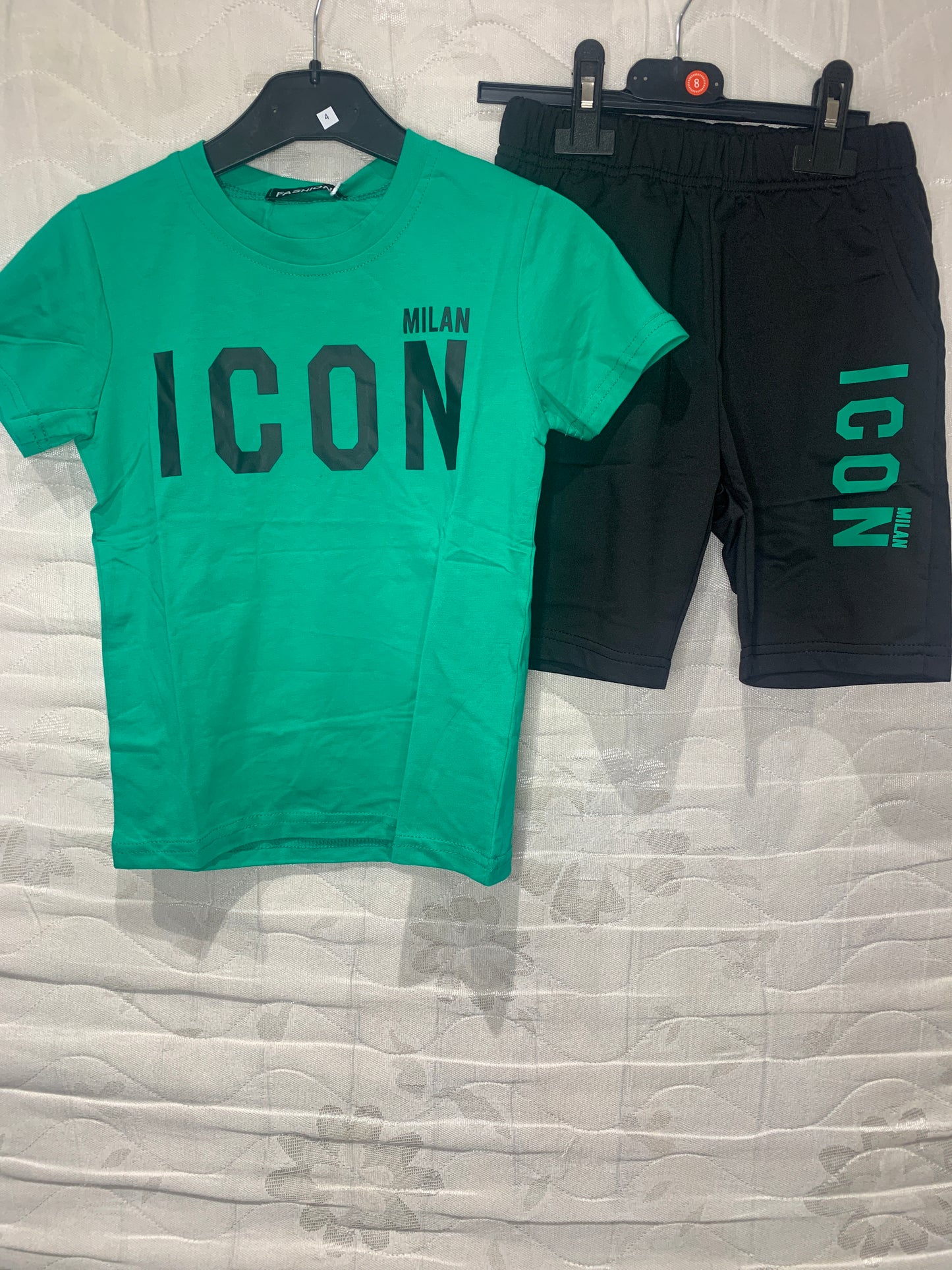 TrendLockerz Unisex Boys Girls Tshirt & Shorts Sets Icn 2