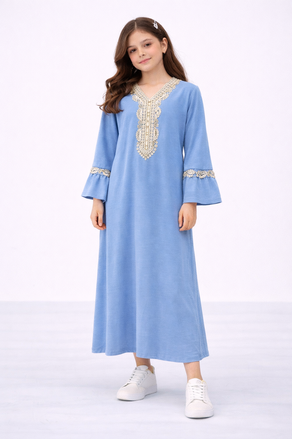 Girls Kaftan Ramadan / Eid Abaya Dress