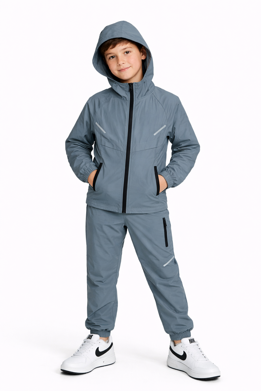 Boys DRI Tracksuit Set with Pockets & Hoody