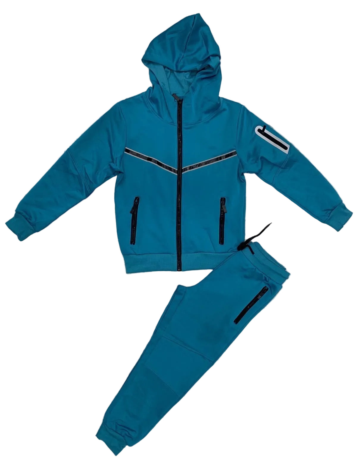 TLC Unisex Girls & Boys Tracksuit with Hood and Zipped Pockets for Warm Winter