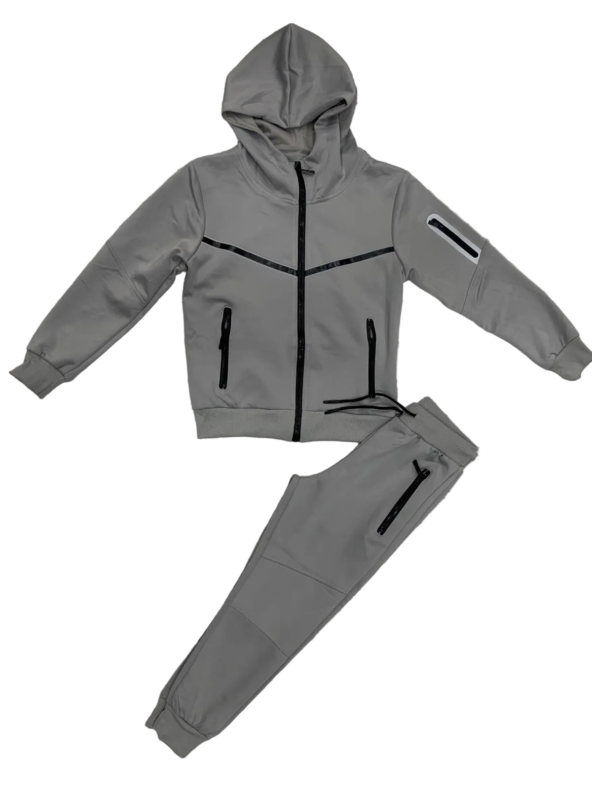 TLC Unisex Girls & Boys Tracksuit with Hood and Zipped Pockets for Warm Winter