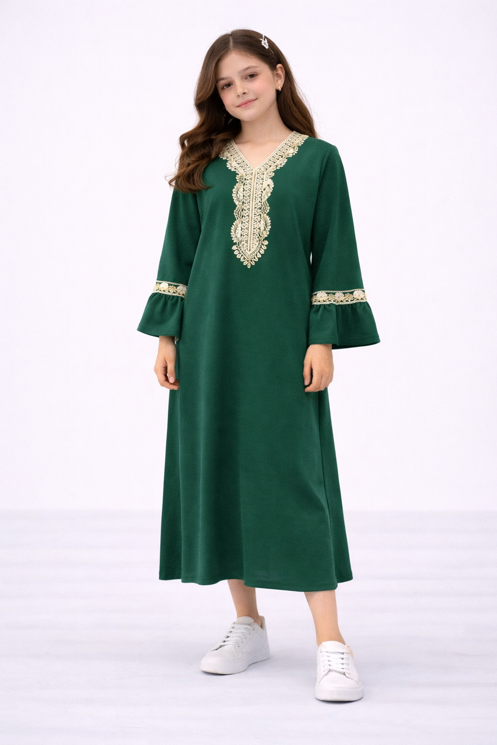 Girls Kaftan Ramadan / Eid Abaya Dress